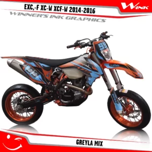KTM-EXC,-F-XC-W-XCF-W-2014-2015-2016-graphics-kit-and-decals-Greyla-Mix
