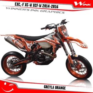 KTM-EXC,-F-XC-W-XCF-W-2014-2015-2016-graphics-kit-and-decals-Greyla-Orange