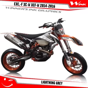 KTM-EXC,-F-XC-W-XCF-W-2014-2015-2016-graphics-kit-and-decals-Lightning-Grey