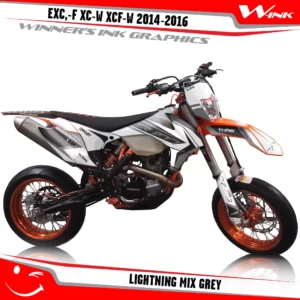 KTM-EXC,-F-XC-W-XCF-W-2014-2015-2016-graphics-kit-and-decals-Lightning-Mix-Grey