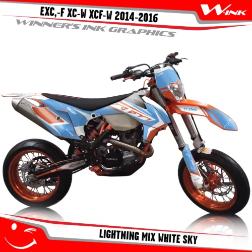 KTM-EXC,-F-XC-W-XCF-W-2014-2015-2016-graphics-kit-and-decals-Lightning-Mix-White-Sky