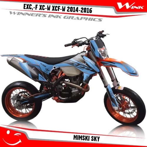 KTM-EXC,-F-XC-W-XCF-W-2014-2015-2016-graphics-kit-and-decals-Mimski-Sky
