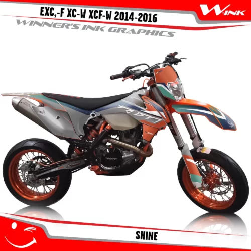 KTM-EXC,-F-XC-W-XCF-W-2014-2015-2016-graphics-kit-and-decals-Shine