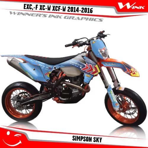 KTM-EXC,-F-XC-W-XCF-W-2014-2015-2016-graphics-kit-and-decals-Simpson-Sky