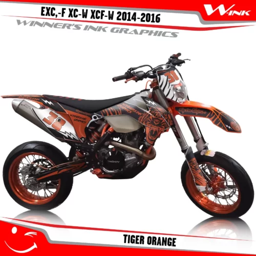 KTM-EXC,-F-XC-W-XCF-W-2014-2015-2016-graphics-kit-and-decals-Tiger-Orange