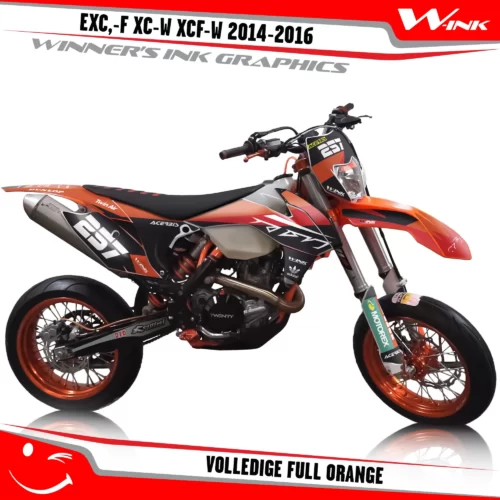 KTM-EXC,-F-XC-W-XCF-W-2014-2015-2016-graphics-kit-and-decals-Volledige-Full-Orange