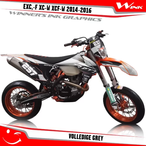 KTM-EXC,-F-XC-W-XCF-W-2014-2015-2016-graphics-kit-and-decals-Volledige-Grey