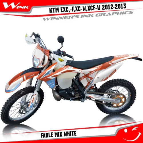 KTM-EXC,-F,XC-W,XCF-W-2012-2013-graphics-kit-and-decals-Fable-Mix-White
