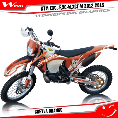 KTM-EXC,-F,XC-W,XCF-W-2012-2013-graphics-kit-and-decals-Greyla-Orange