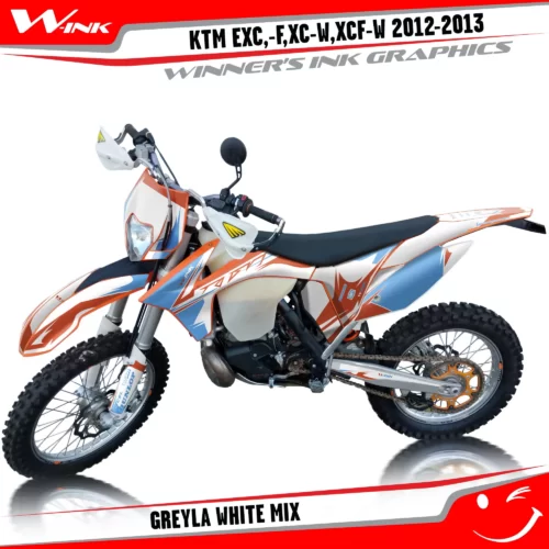 KTM-EXC,-F,XC-W,XCF-W-2012-2013-graphics-kit-and-decals-Greyla-White-Mix