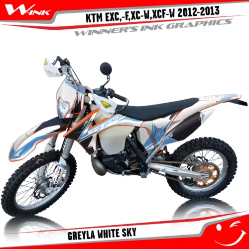 KTM-EXC,-F,XC-W,XCF-W-2012-2013-graphics-kit-and-decals-Greyla-White-Sky