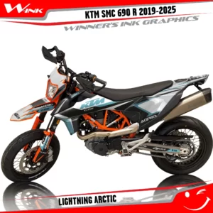KTM-SMC-690-2019-2020-2021-2022-2023-2024-2025-graphics-kit-and-decals-Lightning-Black-Arctic