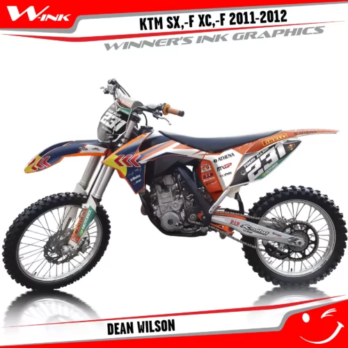 KTM-SX,-F-XC,-F-2011-2012-graphics-kit-and-decals-Dean-Wilson