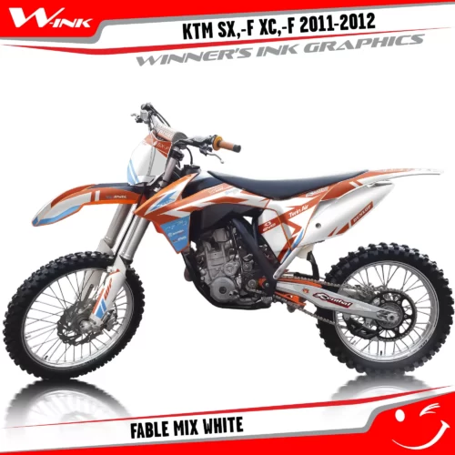 KTM-SX,-F-XC,-F-2011-2012-graphics-kit-and-decals-Fable-Mix-White