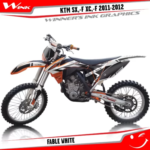 KTM-SX,-F-XC,-F-2011-2012-graphics-kit-and-decals-Fable-White