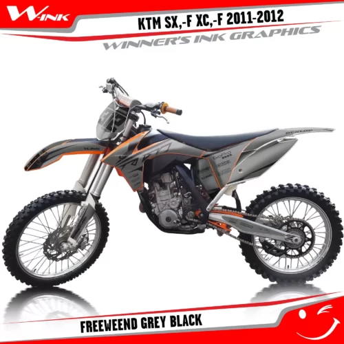 KTM-SX,-F-XC,-F-2011-2012-graphics-kit-and-decals-Freeweend-Grey-Black