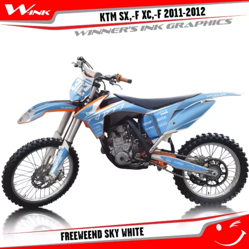 KTM-SX,-F-XC,-F-2011-2012-graphics-kit-and-decals-Freeweend-Sky-White