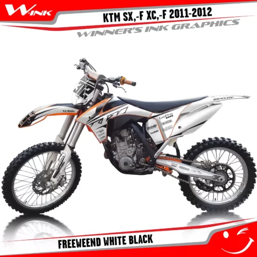 KTM-SX,-F-XC,-F-2011-2012-graphics-kit-and-decals-Freeweend-White-Black