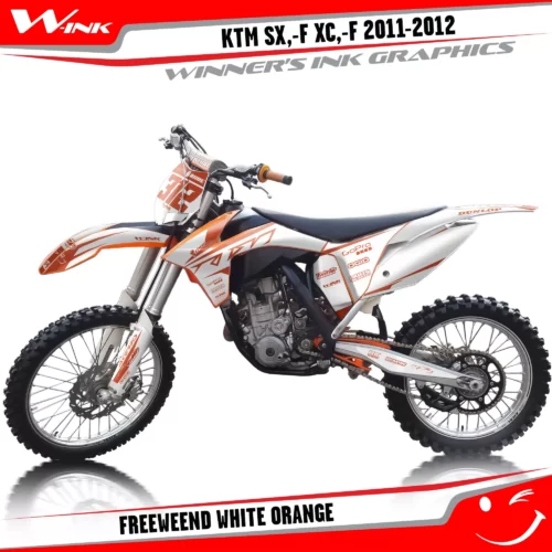 KTM-SX,-F-XC,-F-2011-2012-graphics-kit-and-decals-Freeweend-White-Orange