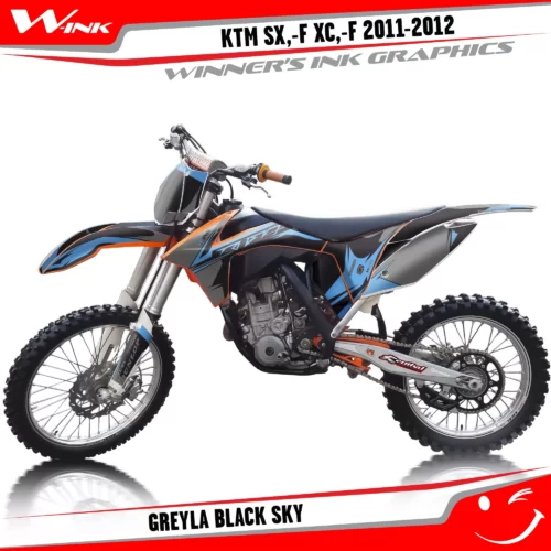 KTM-SX,-F-XC,-F-2011-2012-graphics-kit-and-decals-Greyla-Black-Sky