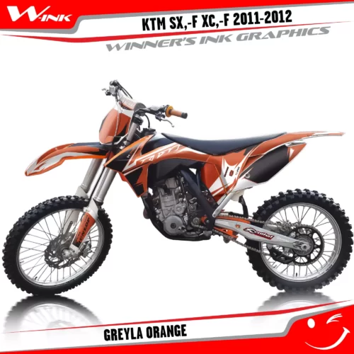 KTM-SX,-F-XC,-F-2011-2012-graphics-kit-and-decals-Greyla-Orange