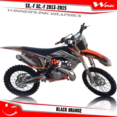 KTM-SX,-F-XC,-F-2013-2014-2015-graphics-kit-and-decals-Black-Orange
