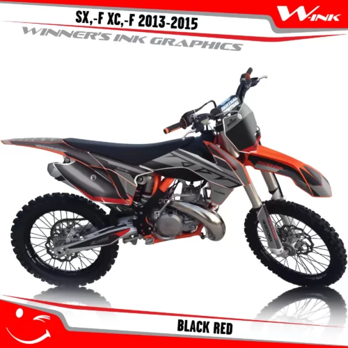 KTM-SX,-F-XC,-F-2013-2014-2015-graphics-kit-and-decals-Black-Red