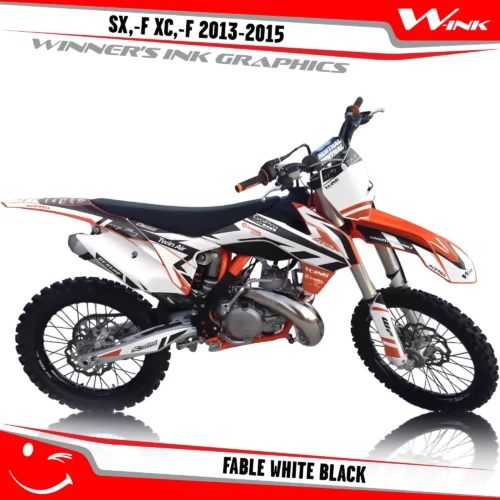 KTM-SX,-F-XC,-F-2013-2014-2015-graphics-kit-and-decals-Fable-White-Black