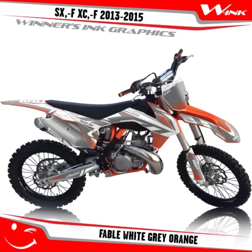 KTM-SX,-F-XC,-F-2013-2014-2015-graphics-kit-and-decals-Fable-White-Grey-Orange