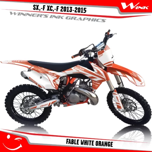 KTM-SX,-F-XC,-F-2013-2014-2015-graphics-kit-and-decals-Fable-White-Orange