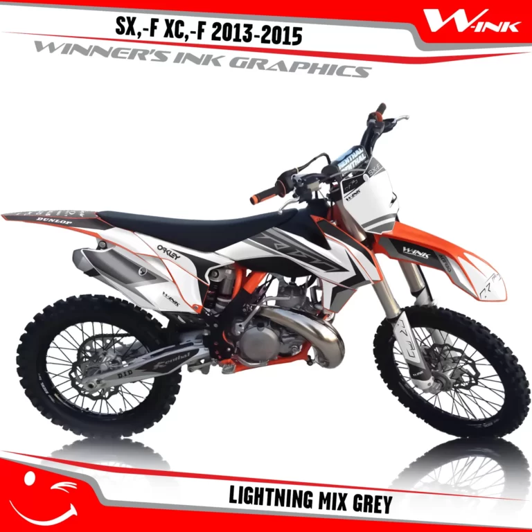 KTM-SX,-F-XC,-F-2013-2014-2015-graphics-kit-and-decals-Lightning-Mix-Grey