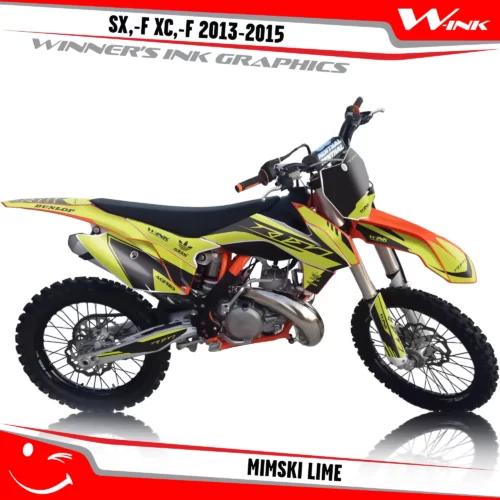 KTM-SX,-F-XC,-F-2013-2014-2015-graphics-kit-and-decals-Mimski-Lime
