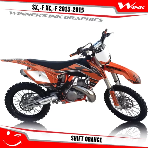 KTM-SX,-F-XC,-F-2013-2014-2015-graphics-kit-and-decals-Shift-Orange
