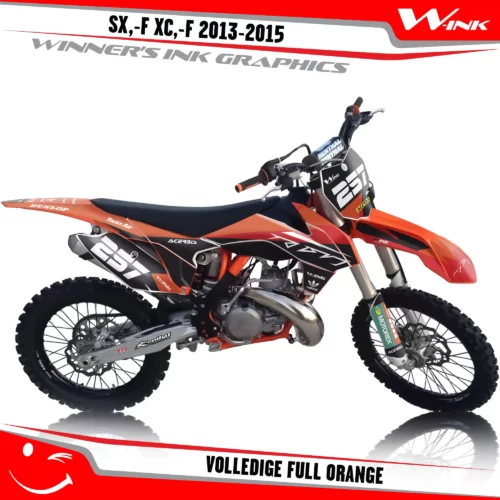 KTM-SX,-F-XC,-F-2013-2014-2015-graphics-kit-and-decals-Volledige-Full-Orange