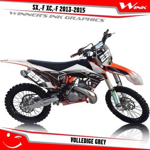 KTM-SX,-F-XC,-F-2013-2014-2015-graphics-kit-and-decals-Volledige-Grey