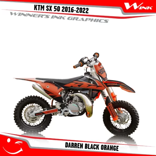 KTM-SX50-2016-2017-2018-2019-2020-2021-2022-graphics-kit-and-decals-Darren-Black-Orange