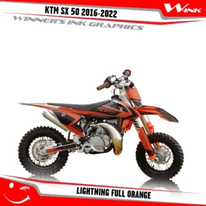 KTM-SX50-2016-2017-2018-2019-2020-2021-2022-graphics-kit-and-decals-Lightning-Full-Orange