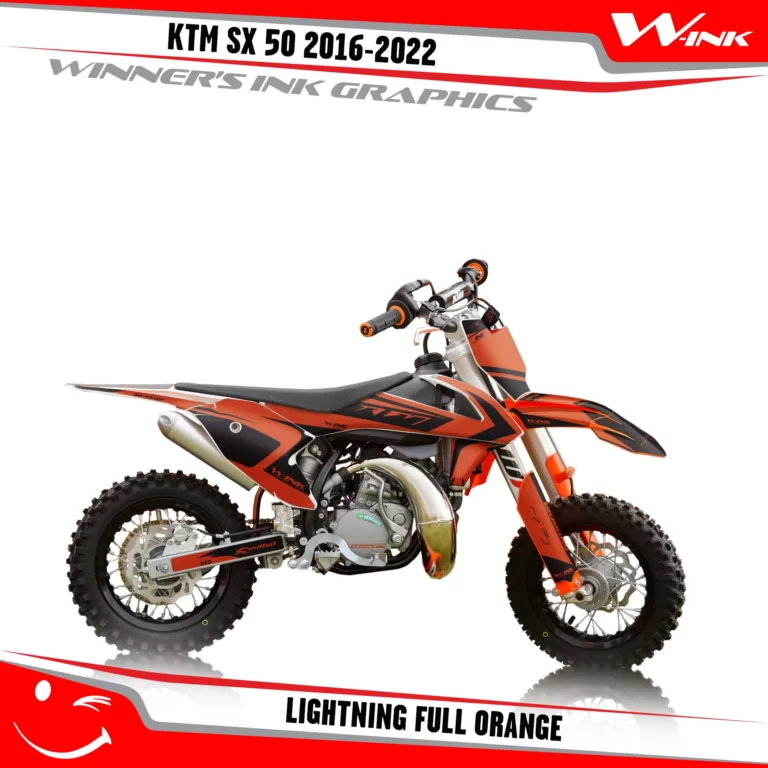 KTM-SX50-2016-2017-2018-2019-2020-2021-2022-graphics-kit-and-decals-Lightning-Full-Orange