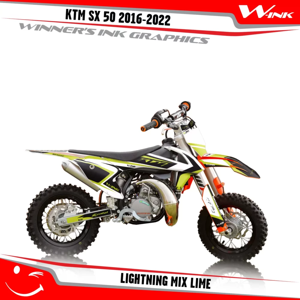 KTM-SX50-2016-2017-2018-2019-2020-2021-2022-graphics-kit-and-decals-Lightning-Mix-Lime