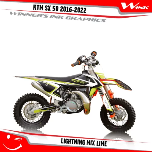 KTM-SX50-2016-2017-2018-2019-2020-2021-2022-graphics-kit-and-decals-Lightning-Mix-Lime