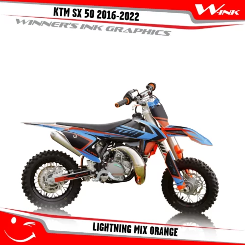 KTM-SX50-2016-2017-2018-2019-2020-2021-2022-graphics-kit-and-decals-Lightning-Mix-Orange