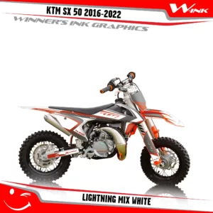 KTM-SX50-2016-2017-2018-2019-2020-2021-2022-graphics-kit-and-decals-Lightning-Mix-White