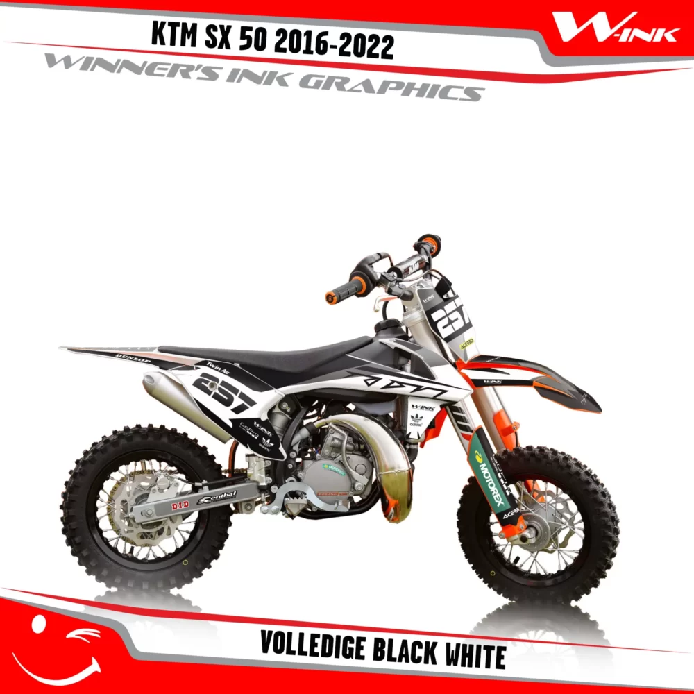 KTM-SX50-2016-2017-2018-2019-2020-2021-2022-graphics-kit-and-decals-Volledige-Black-White