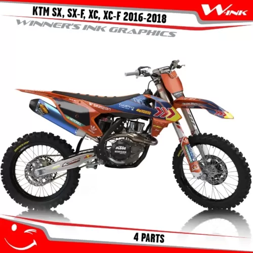 KTM-SX,SX-F,XC,XC-F-2016-2017-2018-graphics-kit-and-decals-4-Parts