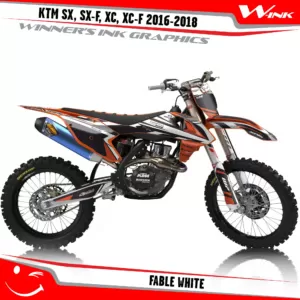 KTM-SX,SX-F,XC,XC-F-2016-2017-2018-graphics-kit-and-decals-Fable-White