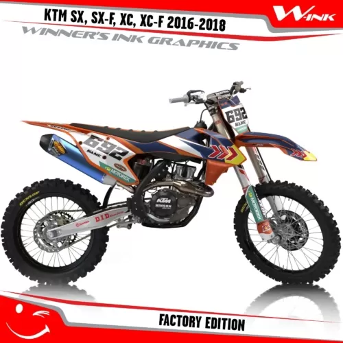 KTM-SX,SX-F,XC,XC-F-2016-2017-2018-graphics-kit-and-decals-Factory-Edition