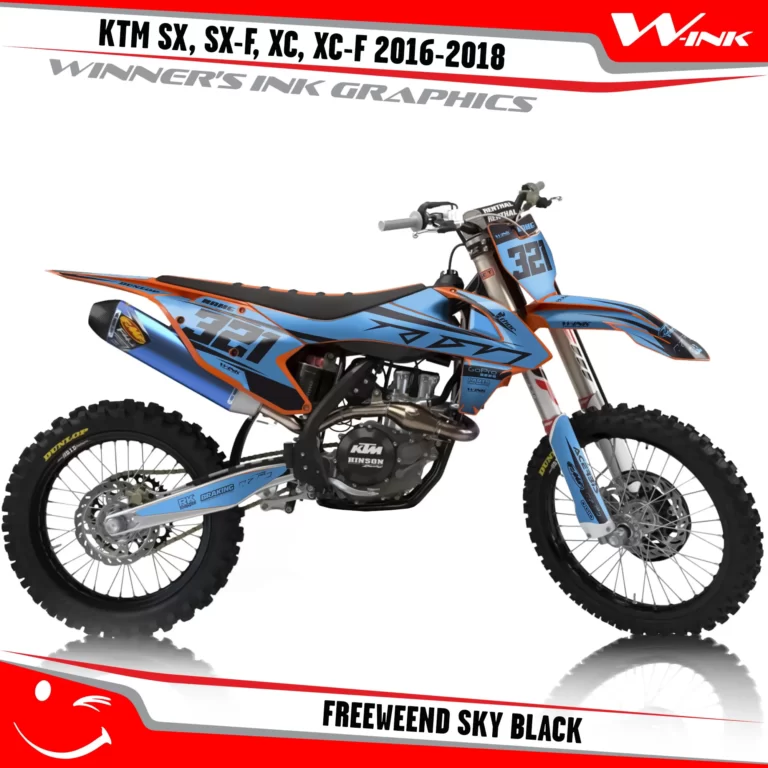 KTM-SX,SX-F,XC,XC-F-2016-2017-2018-graphics-kit-and-decals-Freeweend-Sky-Black