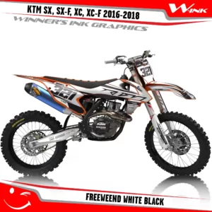 KTM-SX,SX-F,XC,XC-F-2016-2017-2018-graphics-kit-and-decals-Freeweend-White-Black