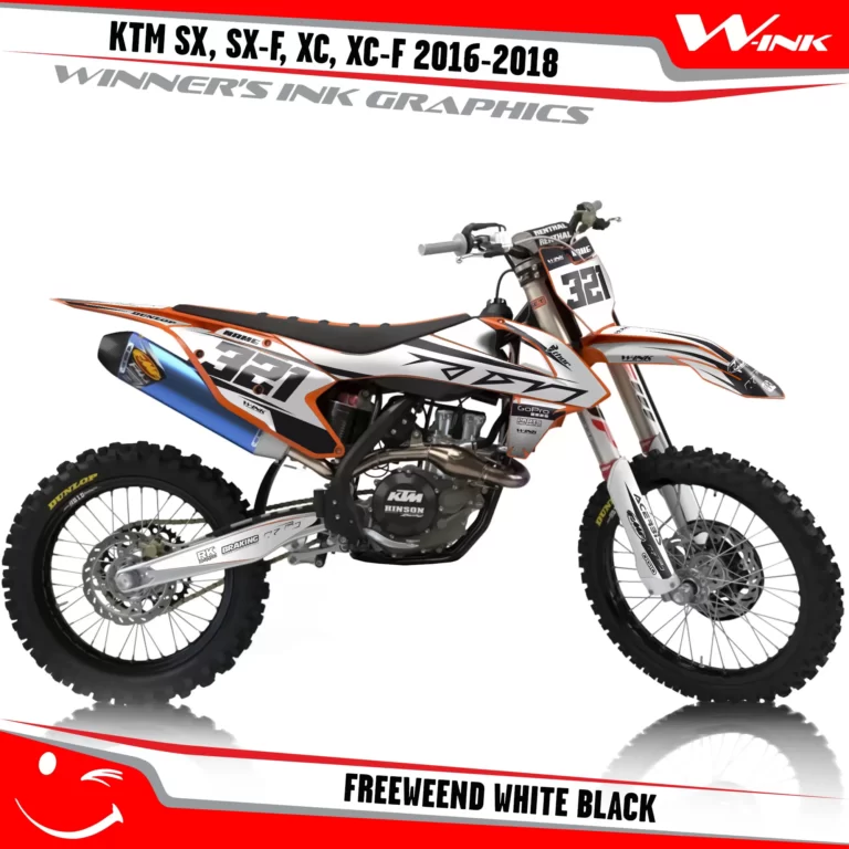 KTM-SX,SX-F,XC,XC-F-2016-2017-2018-graphics-kit-and-decals-Freeweend-White-Black