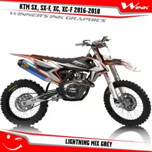 KTM-SX,SX-F,XC,XC-F-2016-2017-2018-graphics-kit-and-decals-Lightning-Mix-Grey